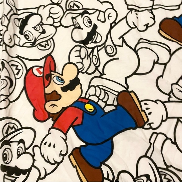 Super Mario Full Flat Sheet 81” x 57” - Picture 5 of 16